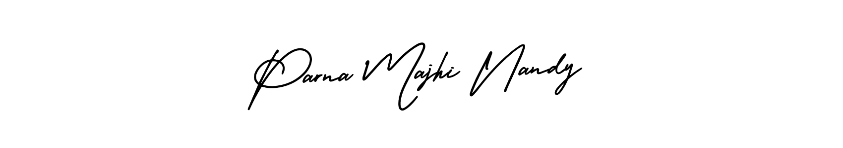 Design your own signature with our free online signature maker. With this signature software, you can create a handwritten (AmerikaSignatureDemo-Regular) signature for name Parna Majhi Nandy. Parna Majhi Nandy signature style 3 images and pictures png