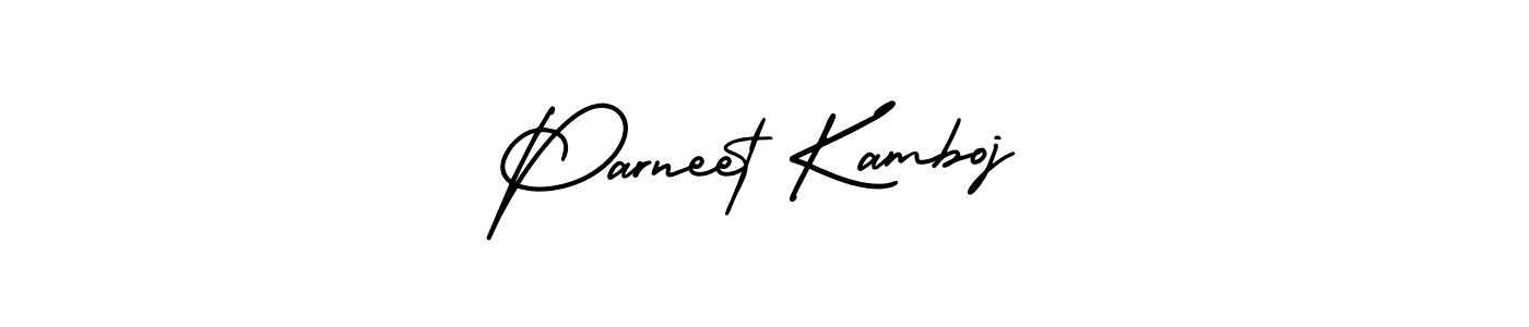 Create a beautiful signature design for name Parneet Kamboj. With this signature (AmerikaSignatureDemo-Regular) fonts, you can make a handwritten signature for free. Parneet Kamboj signature style 3 images and pictures png