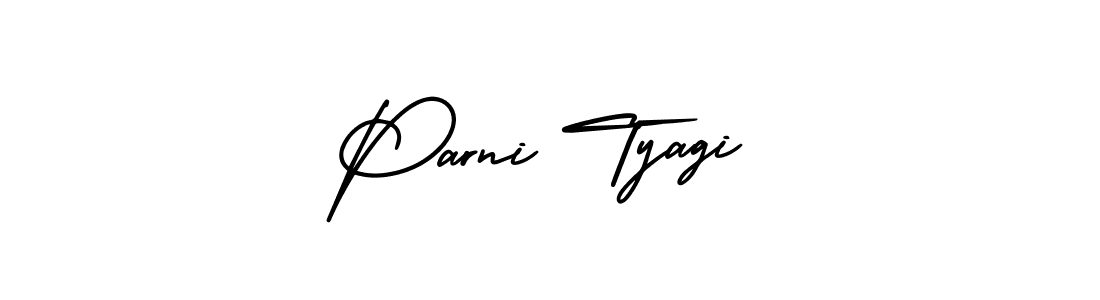 Design your own signature with our free online signature maker. With this signature software, you can create a handwritten (AmerikaSignatureDemo-Regular) signature for name Parni Tyagi. Parni Tyagi signature style 3 images and pictures png