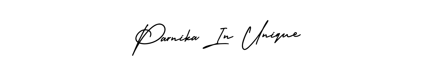 Use a signature maker to create a handwritten signature online. With this signature software, you can design (AmerikaSignatureDemo-Regular) your own signature for name Parnika In Unique. Parnika In Unique signature style 3 images and pictures png