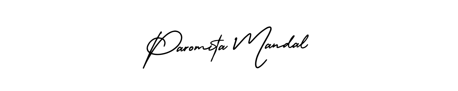 It looks lik you need a new signature style for name Paromita Mandal. Design unique handwritten (AmerikaSignatureDemo-Regular) signature with our free signature maker in just a few clicks. Paromita Mandal signature style 3 images and pictures png