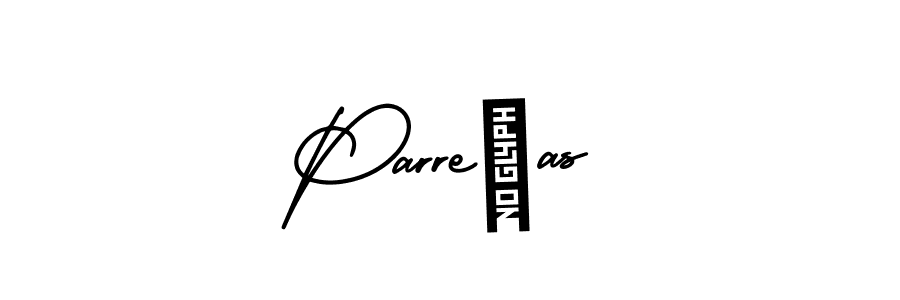 Design your own signature with our free online signature maker. With this signature software, you can create a handwritten (AmerikaSignatureDemo-Regular) signature for name Parreñas. Parreñas signature style 3 images and pictures png