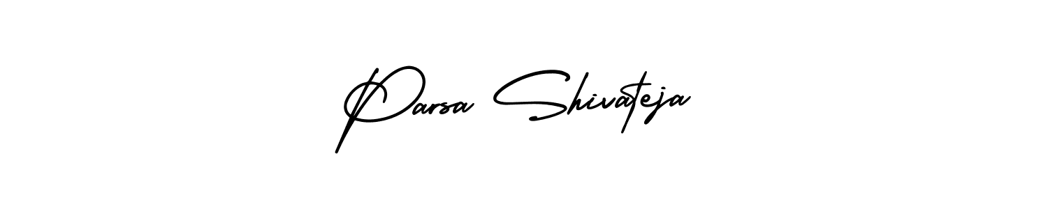 Best and Professional Signature Style for Parsa Shivateja. AmerikaSignatureDemo-Regular Best Signature Style Collection. Parsa Shivateja signature style 3 images and pictures png