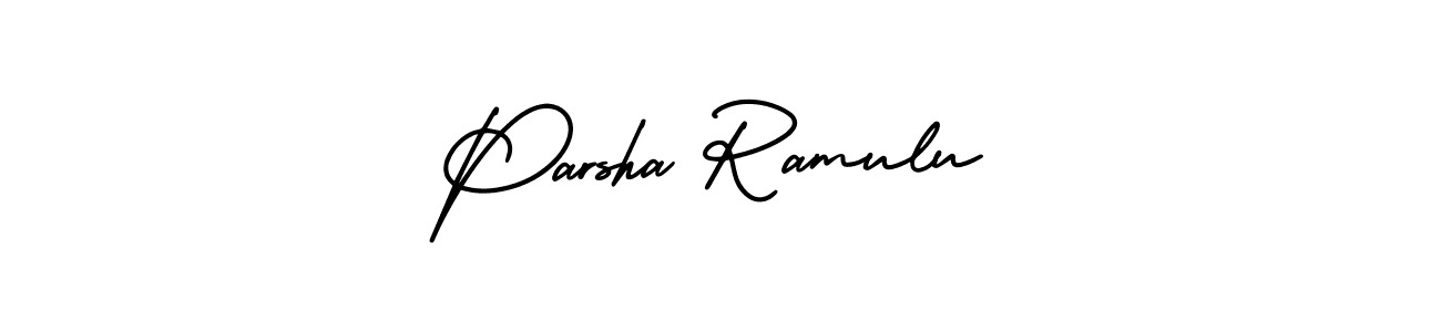 Create a beautiful signature design for name Parsha Ramulu. With this signature (AmerikaSignatureDemo-Regular) fonts, you can make a handwritten signature for free. Parsha Ramulu signature style 3 images and pictures png
