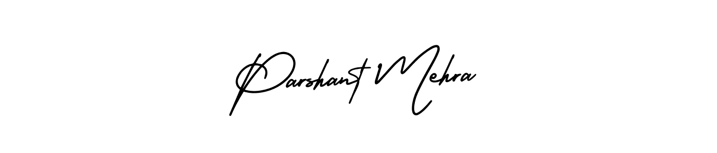 How to make Parshant Mehra name signature. Use AmerikaSignatureDemo-Regular style for creating short signs online. This is the latest handwritten sign. Parshant Mehra signature style 3 images and pictures png