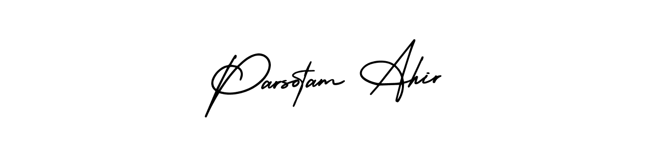 You can use this online signature creator to create a handwritten signature for the name Parsotam Ahir. This is the best online autograph maker. Parsotam Ahir signature style 3 images and pictures png