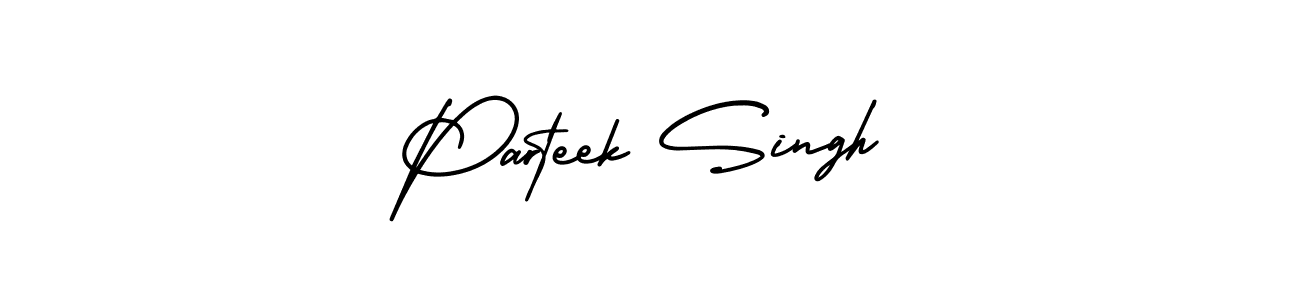 Design your own signature with our free online signature maker. With this signature software, you can create a handwritten (AmerikaSignatureDemo-Regular) signature for name Parteek Singh. Parteek Singh signature style 3 images and pictures png