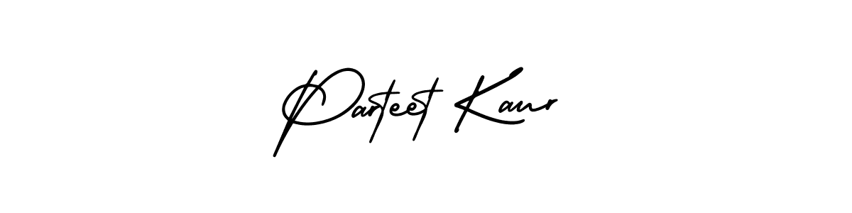 Make a beautiful signature design for name Parteet Kaur. With this signature (AmerikaSignatureDemo-Regular) style, you can create a handwritten signature for free. Parteet Kaur signature style 3 images and pictures png