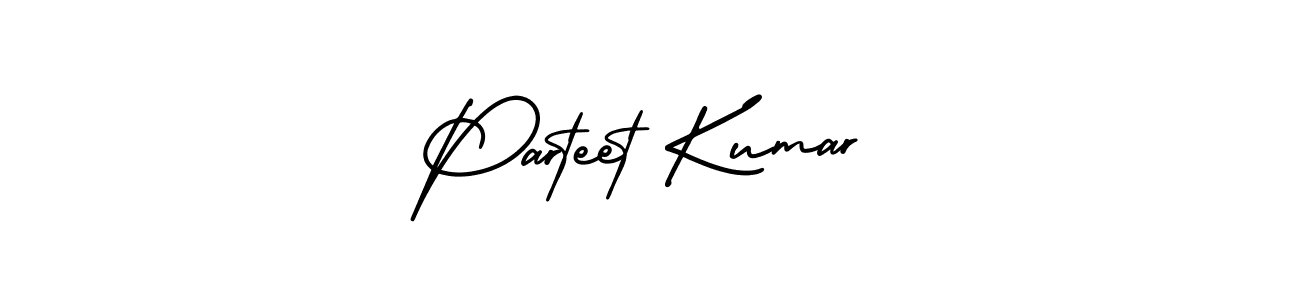 AmerikaSignatureDemo-Regular is a professional signature style that is perfect for those who want to add a touch of class to their signature. It is also a great choice for those who want to make their signature more unique. Get Parteet Kumar name to fancy signature for free. Parteet Kumar signature style 3 images and pictures png