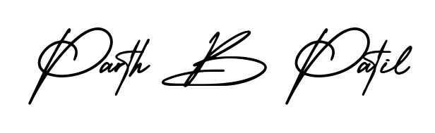 Make your name Parth B Patil memorable on every contract using AmerikaSignatureDemo-Regular autograph style. Instant transparent background export available. Parth B Patil signature style 3 images and pictures png