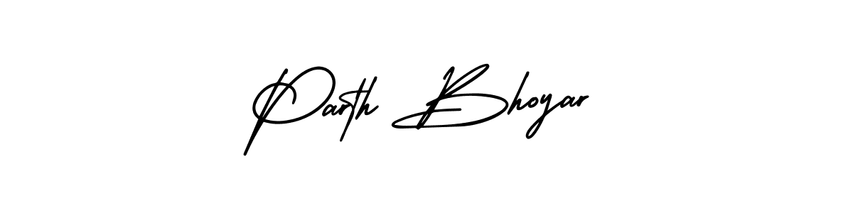 Make a beautiful signature design for name Parth Bhoyar. With this signature (AmerikaSignatureDemo-Regular) style, you can create a handwritten signature for free. Parth Bhoyar signature style 3 images and pictures png