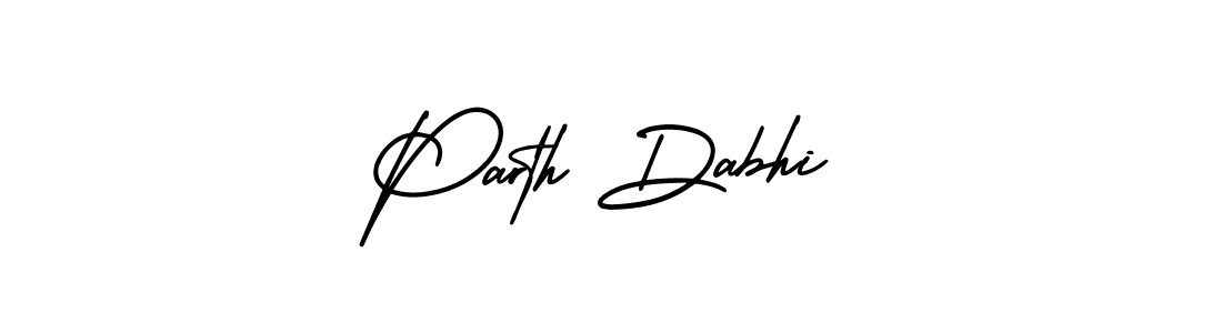 How to make Parth Dabhi signature? AmerikaSignatureDemo-Regular is a professional autograph style. Create handwritten signature for Parth Dabhi name. Parth Dabhi signature style 3 images and pictures png