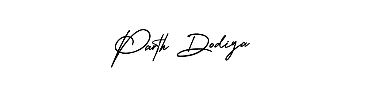 Parth Dodiya stylish signature style. Best Handwritten Sign (AmerikaSignatureDemo-Regular) for my name. Handwritten Signature Collection Ideas for my name Parth Dodiya. Parth Dodiya signature style 3 images and pictures png