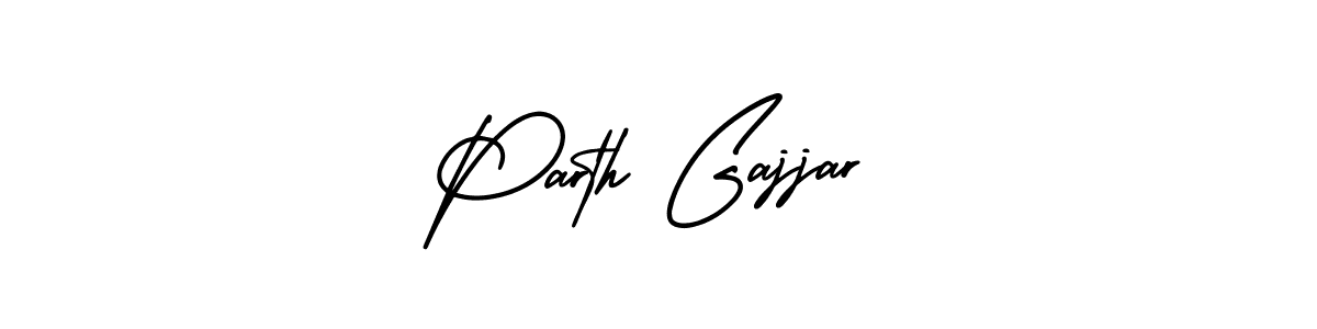 Use a signature maker to create a handwritten signature online. With this signature software, you can design (AmerikaSignatureDemo-Regular) your own signature for name Parth Gajjar. Parth Gajjar signature style 3 images and pictures png