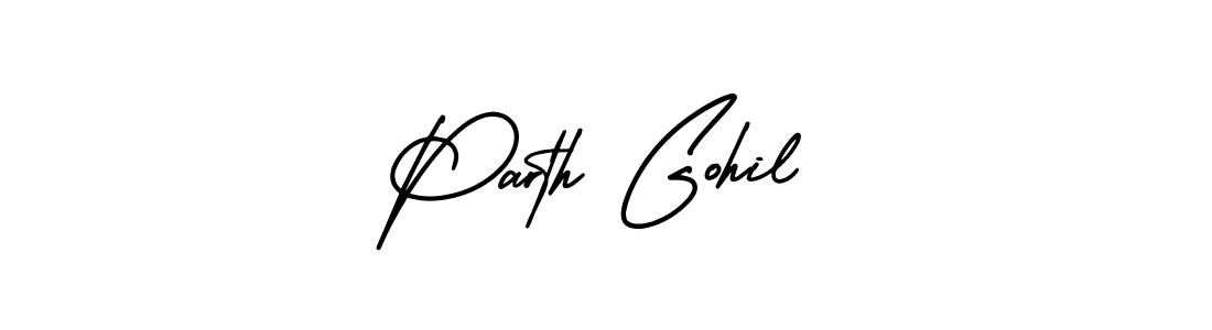 AmerikaSignatureDemo-Regular is a professional signature style that is perfect for those who want to add a touch of class to their signature. It is also a great choice for those who want to make their signature more unique. Get Parth Gohil name to fancy signature for free. Parth Gohil signature style 3 images and pictures png