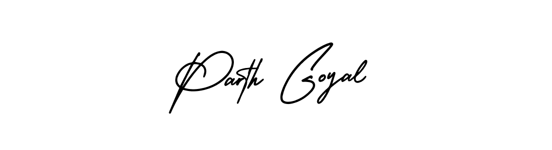 Parth Goyal stylish signature style. Best Handwritten Sign (AmerikaSignatureDemo-Regular) for my name. Handwritten Signature Collection Ideas for my name Parth Goyal. Parth Goyal signature style 3 images and pictures png