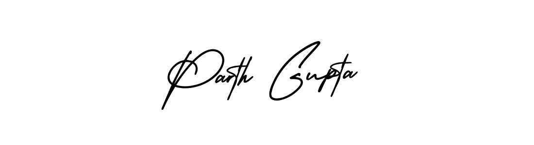 Parth Gupta stylish signature style. Best Handwritten Sign (AmerikaSignatureDemo-Regular) for my name. Handwritten Signature Collection Ideas for my name Parth Gupta. Parth Gupta signature style 3 images and pictures png