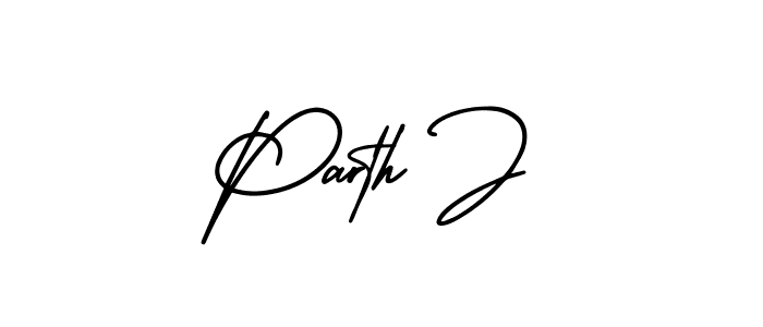 Similarly AmerikaSignatureDemo-Regular is the best handwritten signature design. Signature creator online .You can use it as an online autograph creator for name Parth J. Parth J signature style 3 images and pictures png