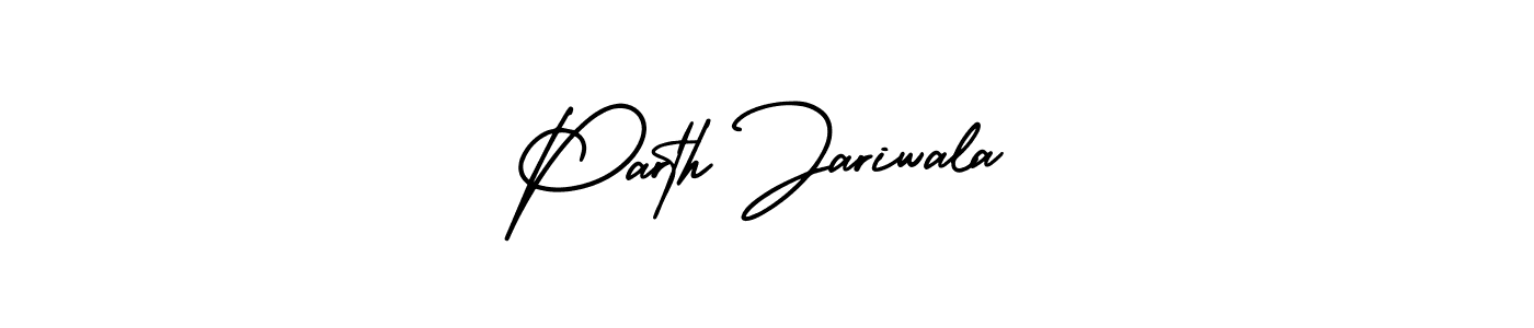Parth Jariwala stylish signature style. Best Handwritten Sign (AmerikaSignatureDemo-Regular) for my name. Handwritten Signature Collection Ideas for my name Parth Jariwala. Parth Jariwala signature style 3 images and pictures png
