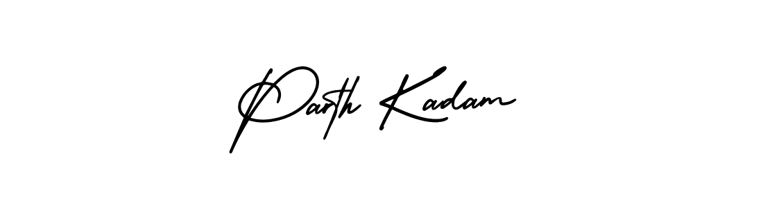 Make a short Parth Kadam signature style. Manage your documents anywhere anytime using AmerikaSignatureDemo-Regular. Create and add eSignatures, submit forms, share and send files easily. Parth Kadam signature style 3 images and pictures png