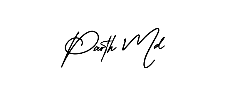 if you are searching for the best signature style for your name Parth Md. so please give up your signature search. here we have designed multiple signature styles  using AmerikaSignatureDemo-Regular. Parth Md signature style 3 images and pictures png