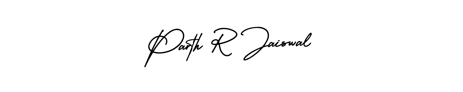 if you are searching for the best signature style for your name Parth R Jaiswal. so please give up your signature search. here we have designed multiple signature styles  using AmerikaSignatureDemo-Regular. Parth R Jaiswal signature style 3 images and pictures png