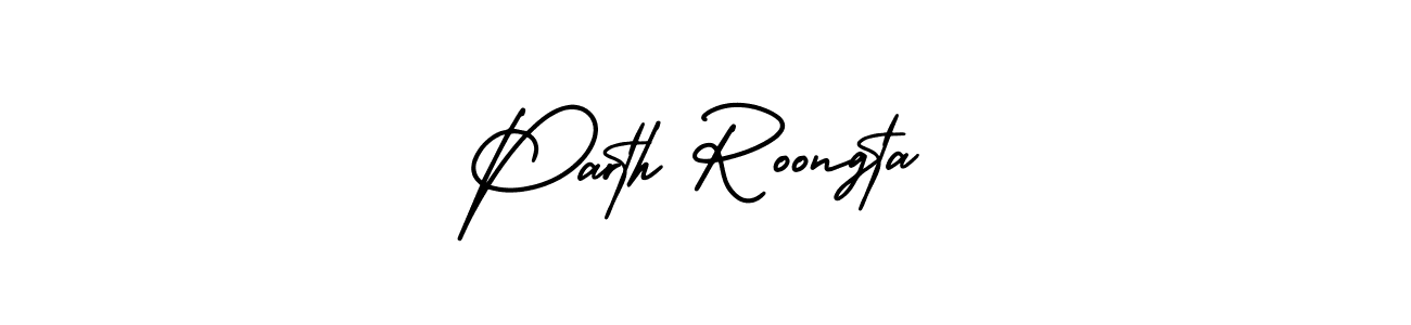 AmerikaSignatureDemo-Regular is a professional signature style that is perfect for those who want to add a touch of class to their signature. It is also a great choice for those who want to make their signature more unique. Get Parth Roongta name to fancy signature for free. Parth Roongta signature style 3 images and pictures png