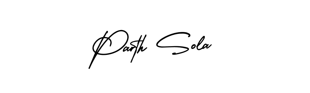 Use a signature maker to create a handwritten signature online. With this signature software, you can design (AmerikaSignatureDemo-Regular) your own signature for name Parth Sola. Parth Sola signature style 3 images and pictures png