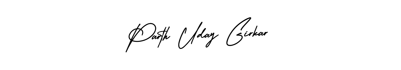 How to make Parth Uday Girkar name signature. Use AmerikaSignatureDemo-Regular style for creating short signs online. This is the latest handwritten sign. Parth Uday Girkar signature style 3 images and pictures png