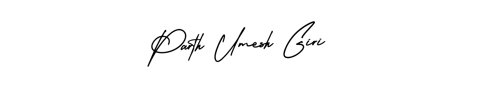 Use a signature maker to create a handwritten signature online. With this signature software, you can design (AmerikaSignatureDemo-Regular) your own signature for name Parth Umesh Giri. Parth Umesh Giri signature style 3 images and pictures png