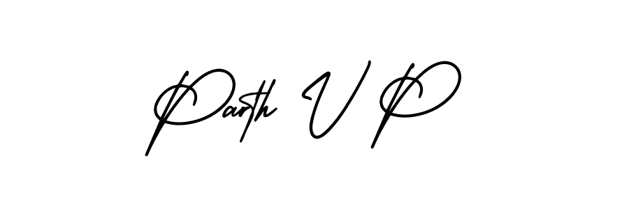 Check out images of Autograph of Parth V P name. Actor Parth V P Signature Style. AmerikaSignatureDemo-Regular is a professional sign style online. Parth V P signature style 3 images and pictures png