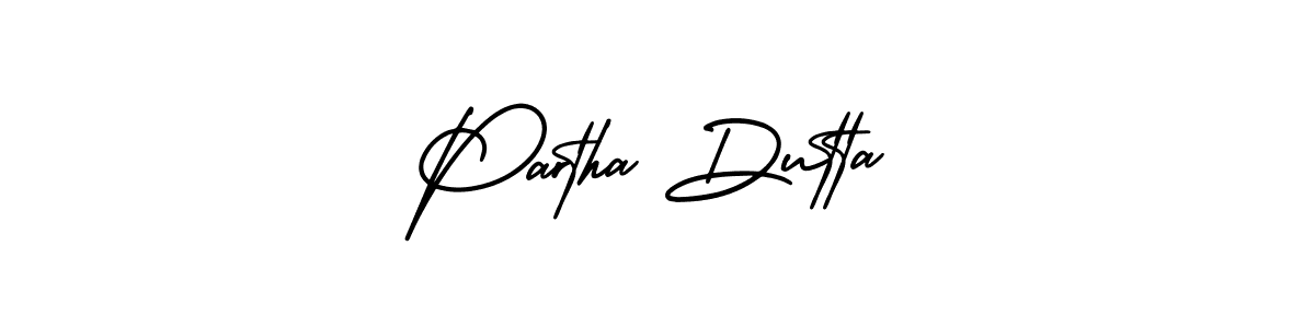 Use a signature maker to create a handwritten signature online. With this signature software, you can design (AmerikaSignatureDemo-Regular) your own signature for name Partha Dutta. Partha Dutta signature style 3 images and pictures png