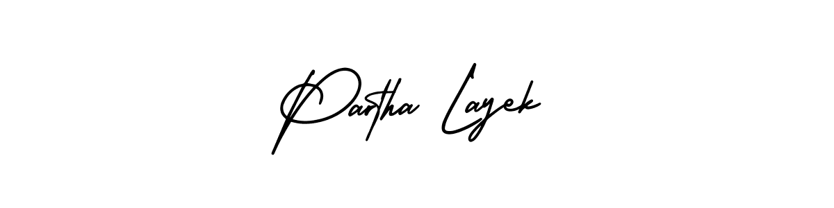 AmerikaSignatureDemo-Regular is a professional signature style that is perfect for those who want to add a touch of class to their signature. It is also a great choice for those who want to make their signature more unique. Get Partha Layek name to fancy signature for free. Partha Layek signature style 3 images and pictures png