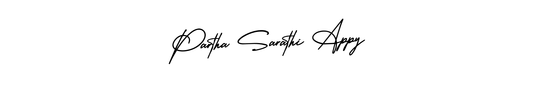 You can use this online signature creator to create a handwritten signature for the name Partha Sarathi Appy. This is the best online autograph maker. Partha Sarathi Appy signature style 3 images and pictures png