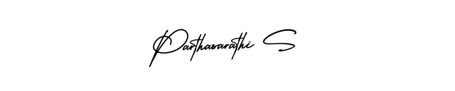 How to Draw Parthasarathi S signature style? AmerikaSignatureDemo-Regular is a latest design signature styles for name Parthasarathi S. Parthasarathi S signature style 3 images and pictures png