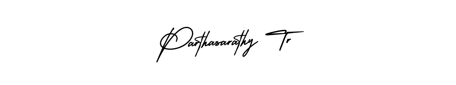 Parthasarathy Tr stylish signature style. Best Handwritten Sign (AmerikaSignatureDemo-Regular) for my name. Handwritten Signature Collection Ideas for my name Parthasarathy Tr. Parthasarathy Tr signature style 3 images and pictures png