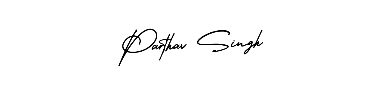 Parthav Singh stylish signature style. Best Handwritten Sign (AmerikaSignatureDemo-Regular) for my name. Handwritten Signature Collection Ideas for my name Parthav Singh. Parthav Singh signature style 3 images and pictures png