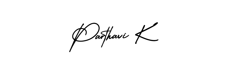 Make a beautiful signature design for name Parthavi K. Use this online signature maker to create a handwritten signature for free. Parthavi K signature style 3 images and pictures png