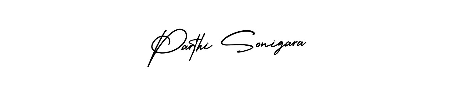 Similarly AmerikaSignatureDemo-Regular is the best handwritten signature design. Signature creator online .You can use it as an online autograph creator for name Parthi Sonigara. Parthi Sonigara signature style 3 images and pictures png