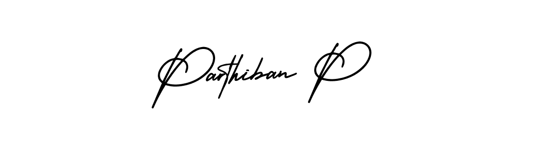 Also we have Parthiban P name is the best signature style. Create professional handwritten signature collection using AmerikaSignatureDemo-Regular autograph style. Parthiban P signature style 3 images and pictures png