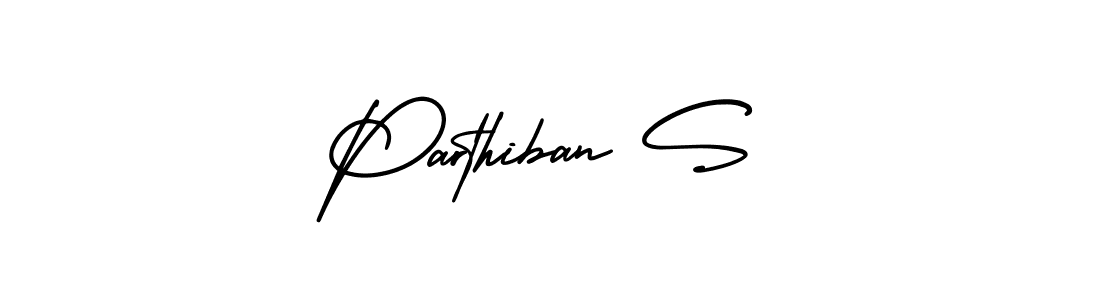 Make a beautiful signature design for name Parthiban S. With this signature (AmerikaSignatureDemo-Regular) style, you can create a handwritten signature for free. Parthiban S signature style 3 images and pictures png