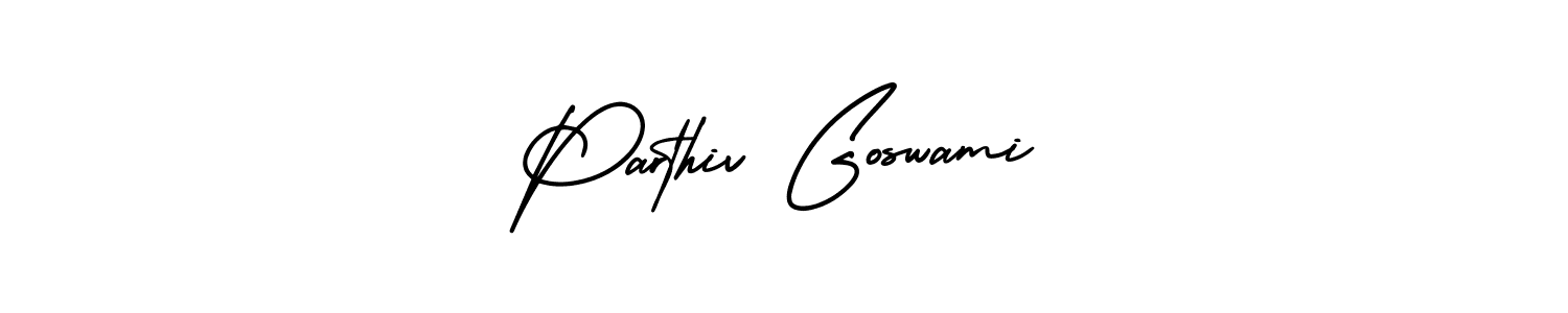 Also You can easily find your signature by using the search form. We will create Parthiv Goswami name handwritten signature images for you free of cost using AmerikaSignatureDemo-Regular sign style. Parthiv Goswami signature style 3 images and pictures png