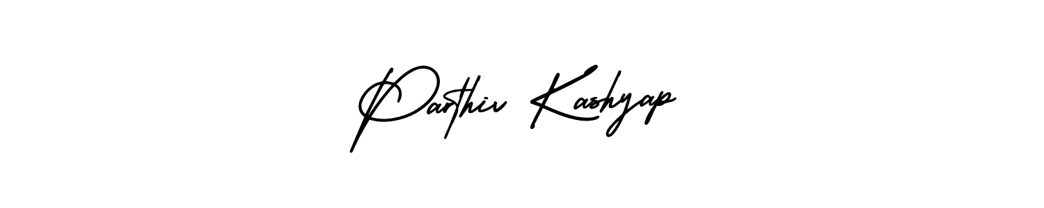 How to make Parthiv Kashyap name signature. Use AmerikaSignatureDemo-Regular style for creating short signs online. This is the latest handwritten sign. Parthiv Kashyap signature style 3 images and pictures png