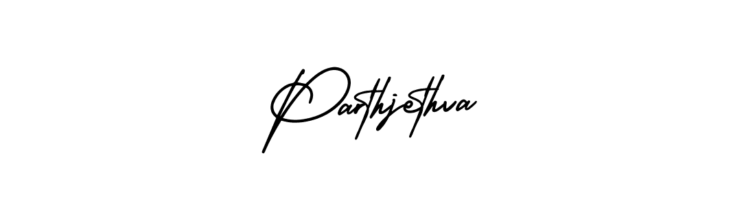 How to make Parthjethva name signature. Use AmerikaSignatureDemo-Regular style for creating short signs online. This is the latest handwritten sign. Parthjethva signature style 3 images and pictures png