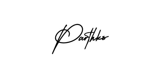 Make a beautiful signature design for name Parthks. With this signature (AmerikaSignatureDemo-Regular) style, you can create a handwritten signature for free. Parthks signature style 3 images and pictures png