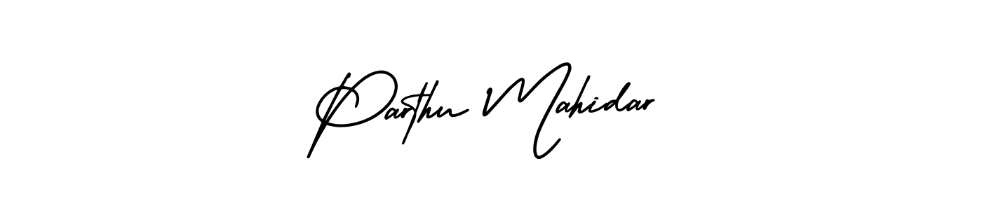 Make a beautiful signature design for name Parthu Mahidar. With this signature (AmerikaSignatureDemo-Regular) style, you can create a handwritten signature for free. Parthu Mahidar signature style 3 images and pictures png