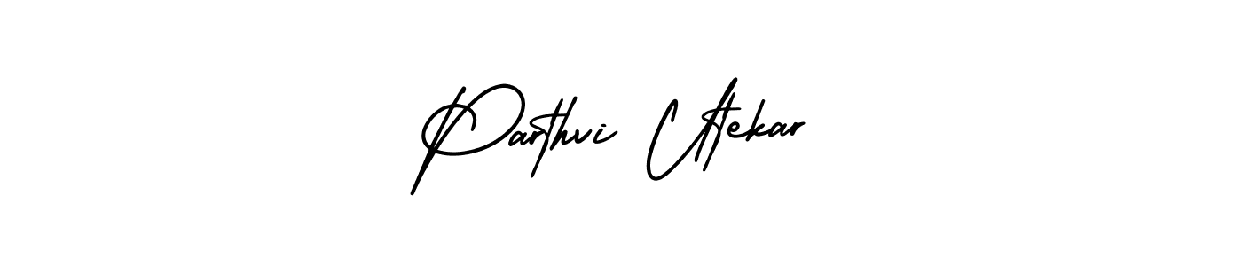 Design your own signature with our free online signature maker. With this signature software, you can create a handwritten (AmerikaSignatureDemo-Regular) signature for name Parthvi Utekar. Parthvi Utekar signature style 3 images and pictures png