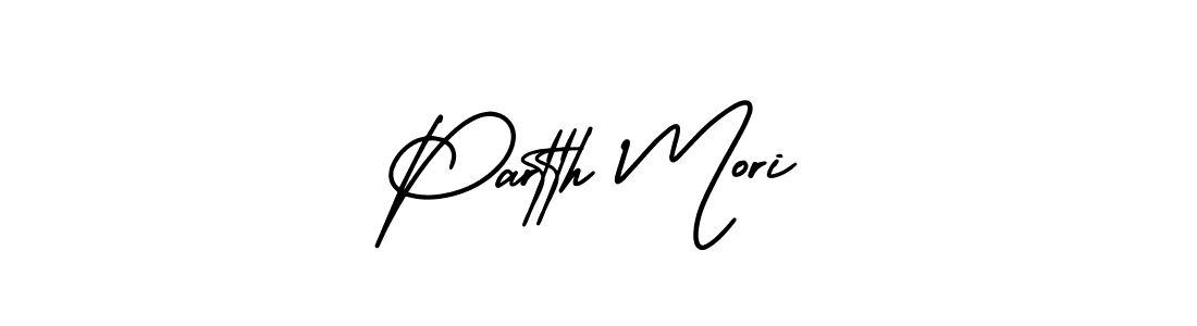 Also You can easily find your signature by using the search form. We will create Partth Mori name handwritten signature images for you free of cost using AmerikaSignatureDemo-Regular sign style. Partth Mori signature style 3 images and pictures png