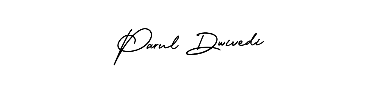 Parul Dwivedi stylish signature style. Best Handwritten Sign (AmerikaSignatureDemo-Regular) for my name. Handwritten Signature Collection Ideas for my name Parul Dwivedi. Parul Dwivedi signature style 3 images and pictures png