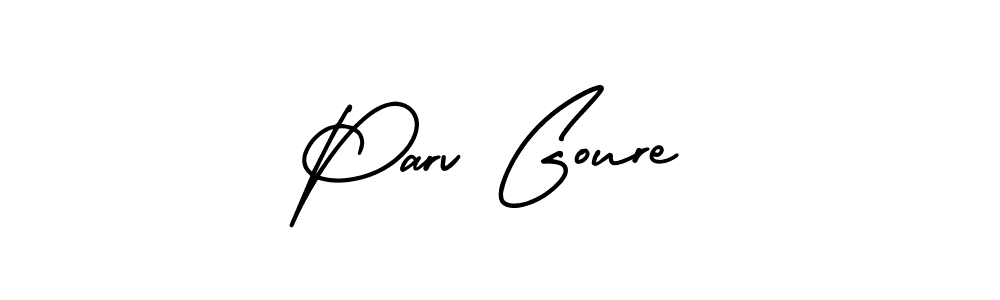 It looks lik you need a new signature style for name Parv Goure. Design unique handwritten (AmerikaSignatureDemo-Regular) signature with our free signature maker in just a few clicks. Parv Goure signature style 3 images and pictures png